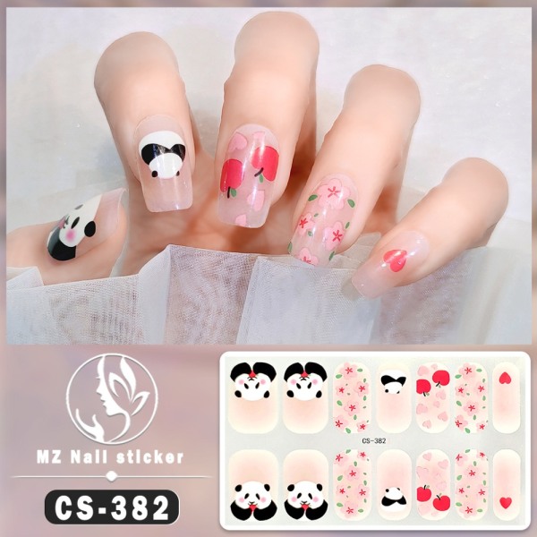 Franska Nageldekaler Nail Art Sticker 3 3 3