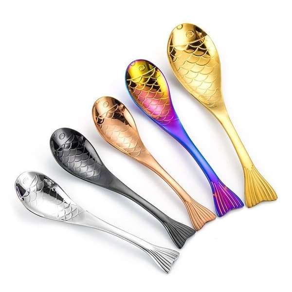 Dessertsked Guldpläterad sked SILVER L Silver L