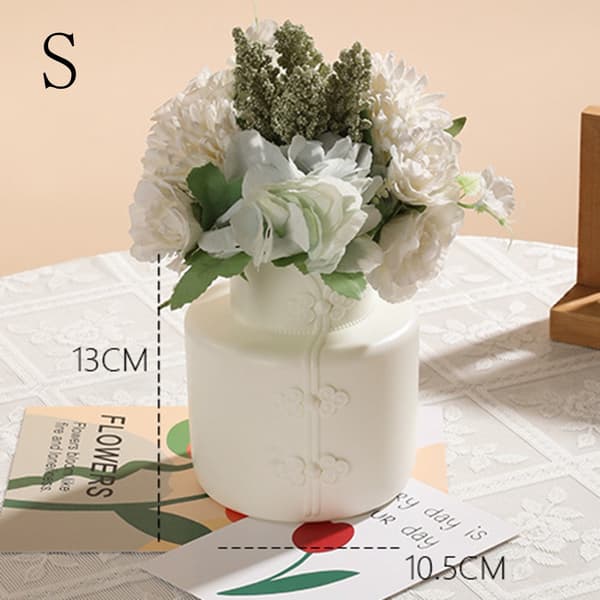 Blomstervase Blomsterpotte HVIT S White S