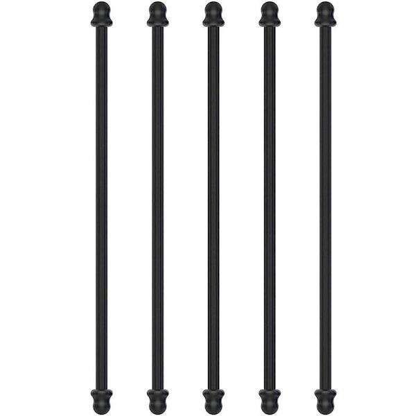 Gummi Twist-bindere Silikone-bindere SORT SORT black