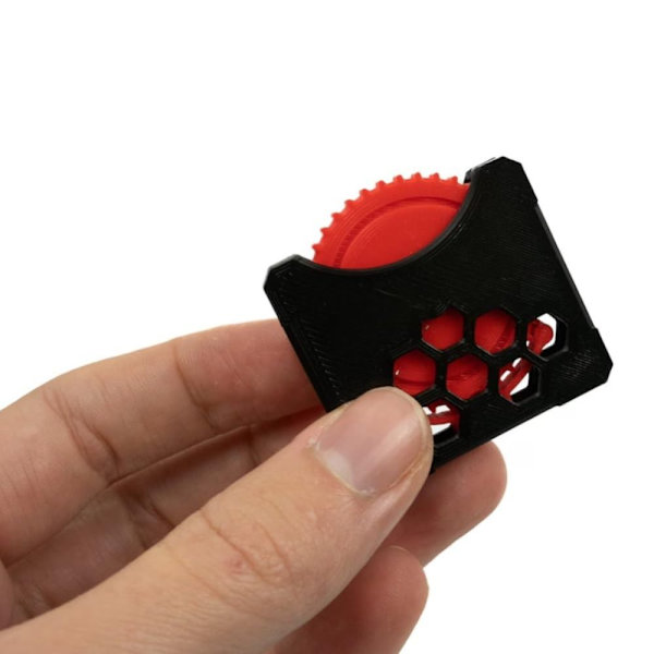 Fidget Click Wheel Toy Clicking Wheel Fidget SVART RÖD SVART Black Red