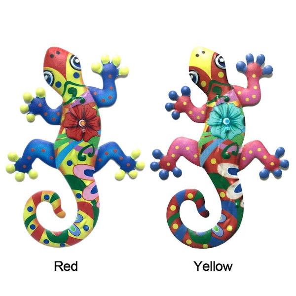 Gecko Wall Decor riippuva Takorauta Gecko Wall Hanging RED red