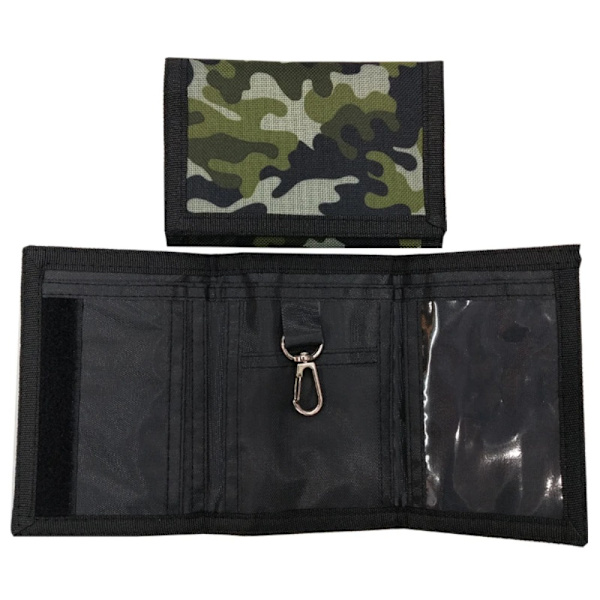 Camouflage Slim Wallet Reisemyntpung LYSGRÅ light grey