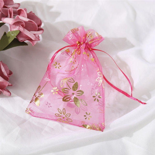 20 st/lot Organza smyckespåsar Presentförpackningspåsar GULD 9X12CM Gold 9x12cm