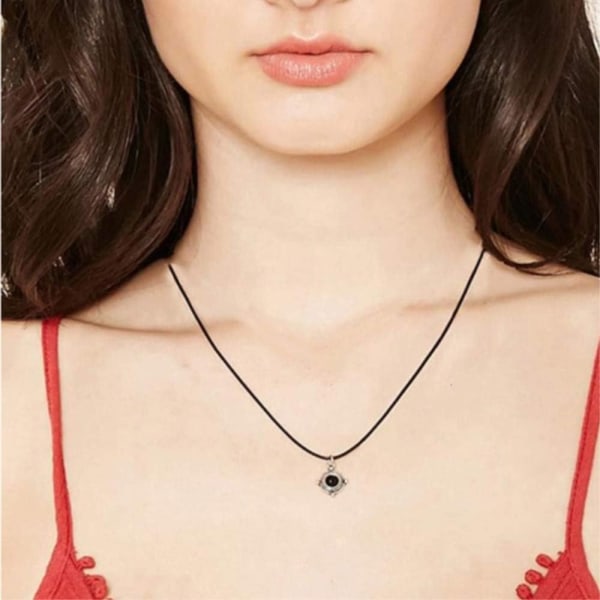 Bronsvaxrep Halsband Rep Svart läderrep