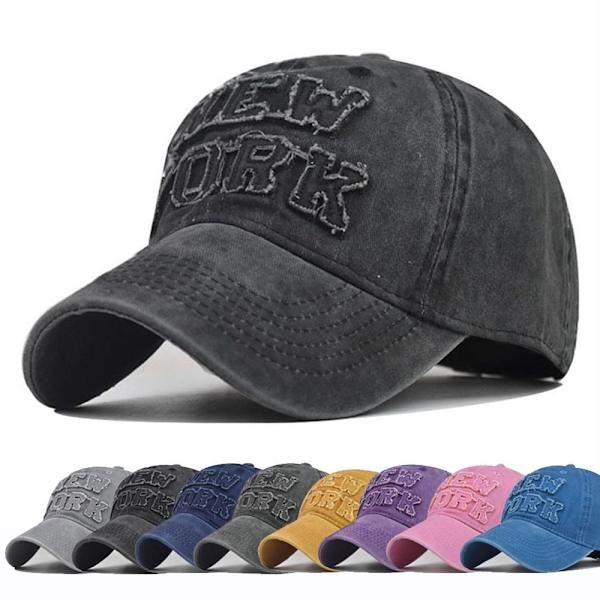 Brev Broderi Baseball Kasketter Snapback Hatte LILLA purple
