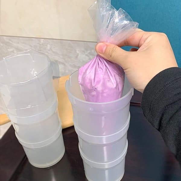 Förvaringskopp för spritspåsar