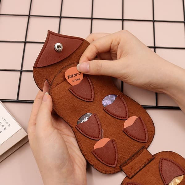 Guitarplekterholder Opbevaringstaske KAFFE Coffee