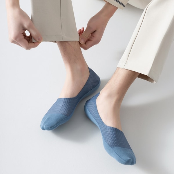 1 par Båtsockor Osynliga strumpor MÖRKGRÅ dark grey