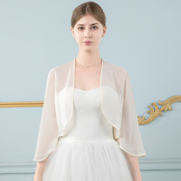 Spets Sjal Bröllop Cape VIT White