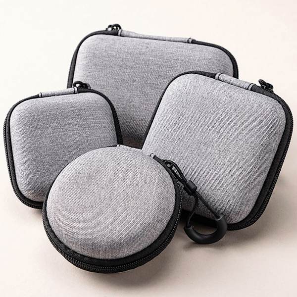 1 kpl EVA-säilytyslaukku vetoketjullinen case 11X7,5X4CM 11X7,5X4CM 11x7.5x4cm