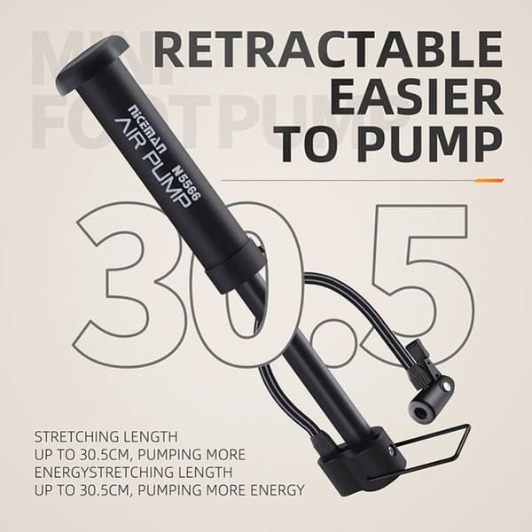 Cykel Luftpump Manuell Luftpump RÖD red