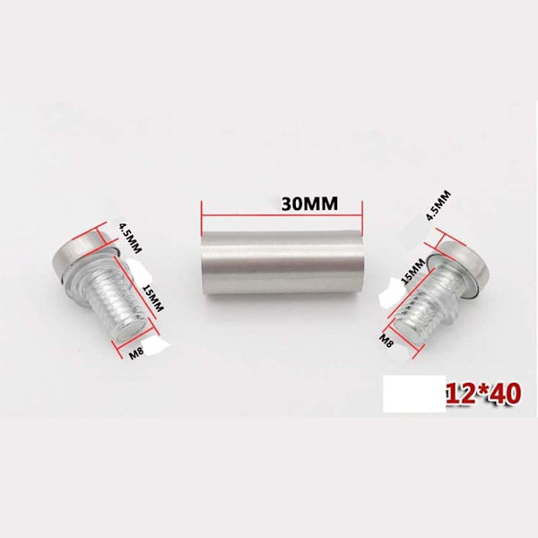 4 stk dobbelthoved standoff skruer Akryl glas søm Vægmontering 4PCS