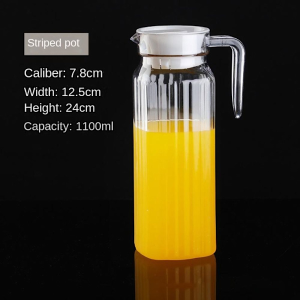Vandkedler Frugtjuice Mælkepotte 1100ML STRIBETE GRYDE STRIBEDE GRYDE 1100mlStriped pot