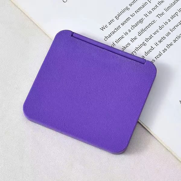 Sminkspegel Handspegel LILA ENFÄRGAD ENFÄRGAD PURPLE SOLID COLOR-SOLID COLOR