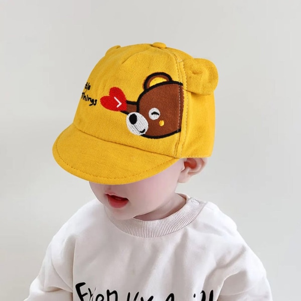 Baby baseballcaps solhatt GUL Yellow