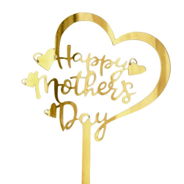 5 stk/sæt Happy Mothers Day Cake Toppers Mothers Day Party 2