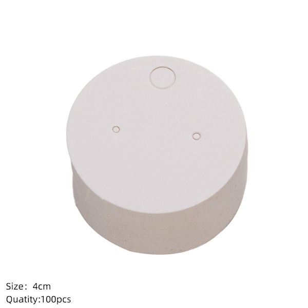 100st Displaykort Blank Displayställ RUND VIT RUND VIT Round White