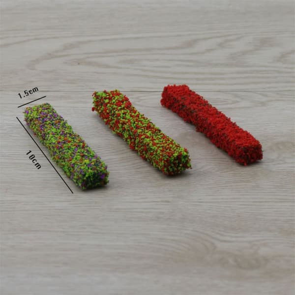 3 ark Miniature Havedekoration Holdbar Statisk 2 2 2