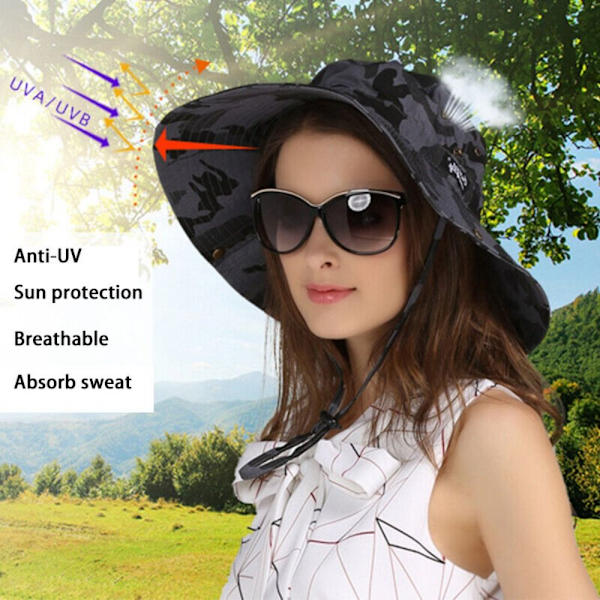 Fiskehat Sommer Strand Solhatte BRUN Brown