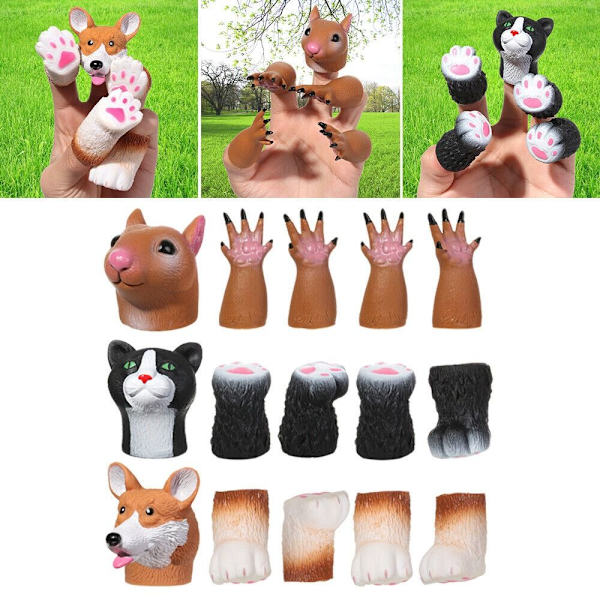 Finger Hand Puppet Animal Finger Dolls PUPPDOG PUPPDOG Puppdog