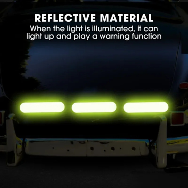 8 STK Reflekterende Stickers Hjelm Stickers GUL yellow