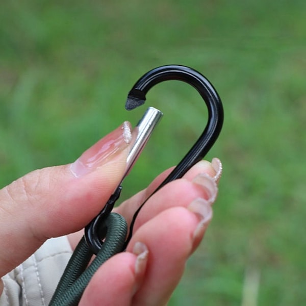 Utendørs elastisk tau fjellklatringskrok KHAKI Khaki