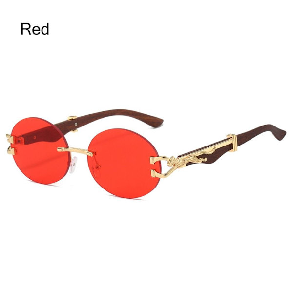 Ovale Damesolbriller Gradient Solbriller RØD RØD Red