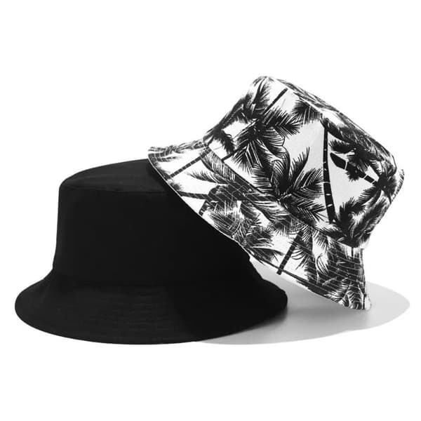 Coconut Tree Bucket Hat Visir Bucket Hat SORT Black