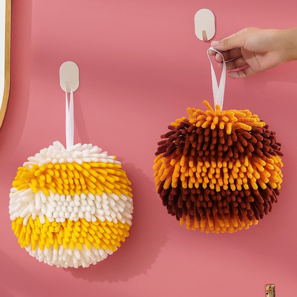 Chenille Handboll Hängande Handduk ROSA pink