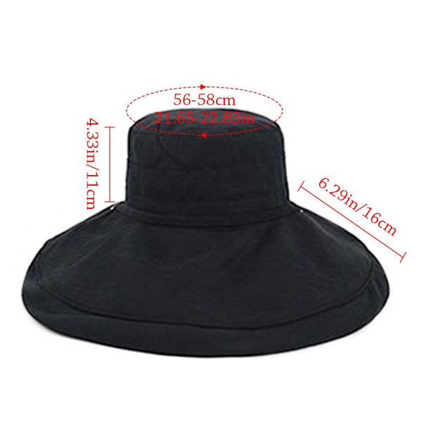 Bucket Hat Beach Cap SORT Black