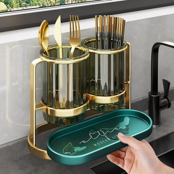 Chopstick Barrel Double Layer Lagring 2 2 2