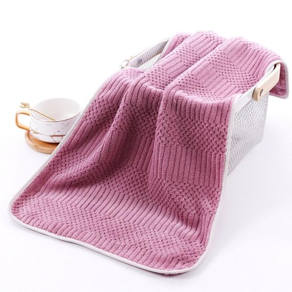 Coral Fleece Hårtorkhandduk Badhandduk ROSA pink