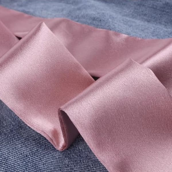 Brede midjebelte silkeskjerf ROSA pink
