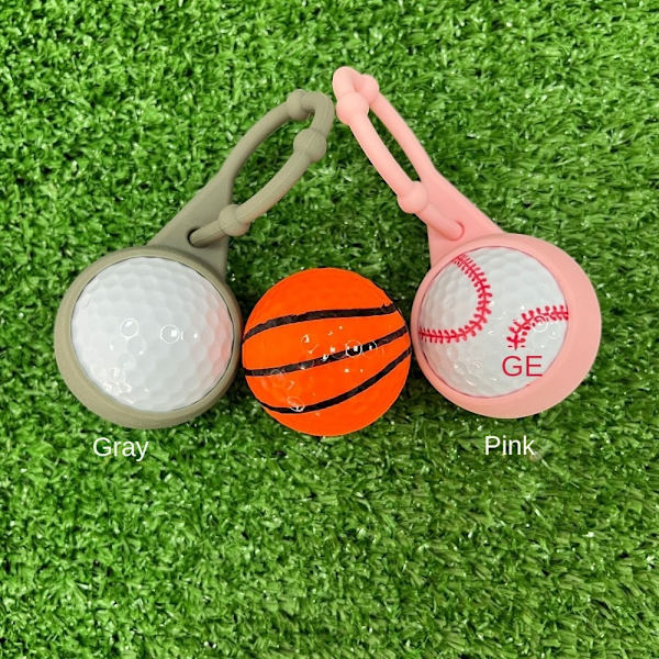 Väska Nyckelring Golfboll Midjehållare GRÅ Grey