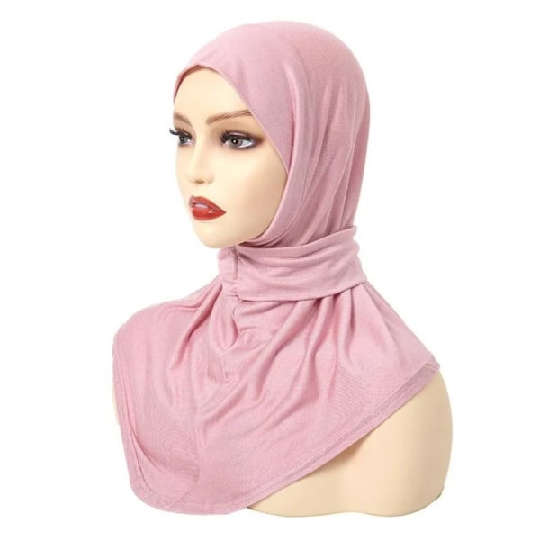 Muslimsk Turban Head Wraps skjerf ROSA Pink