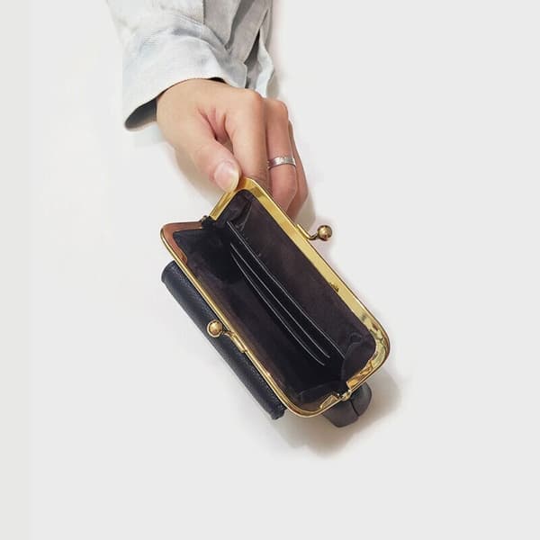 Mini Lås Clip Møntpung Nøgle Taske SORT black