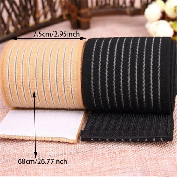 1 stk. Elastisk Ankelbind Sportsbeskyttelsesbind SORT Black