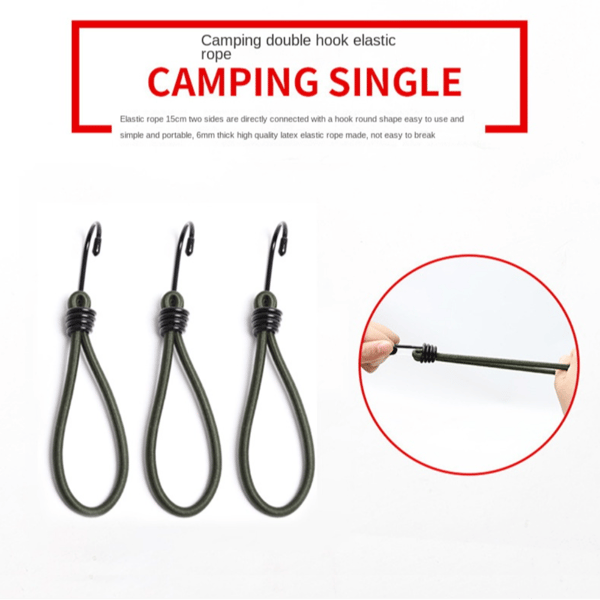 Elastisk reb med krog, fastgørelsesrem 50CM 50CM 50cm