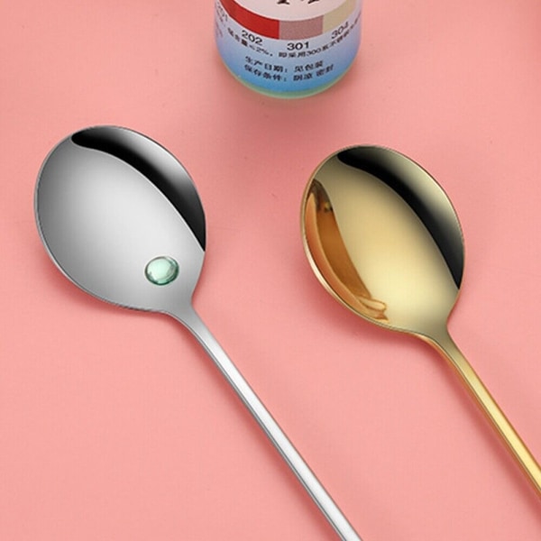 Lollipop Spoon Dessertsked SILVER PINK&SPOON PINK&SPOON Silver Pink&Spoon-Pink&Spoon