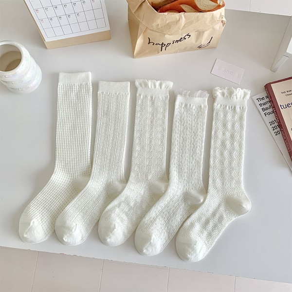 Spets Lolita strumpor Tunna Damstrumpor 01 01 01