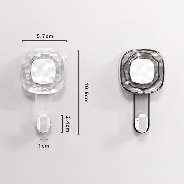 Sugproppskrokar Duschkrokar TRANSPARENT transparent