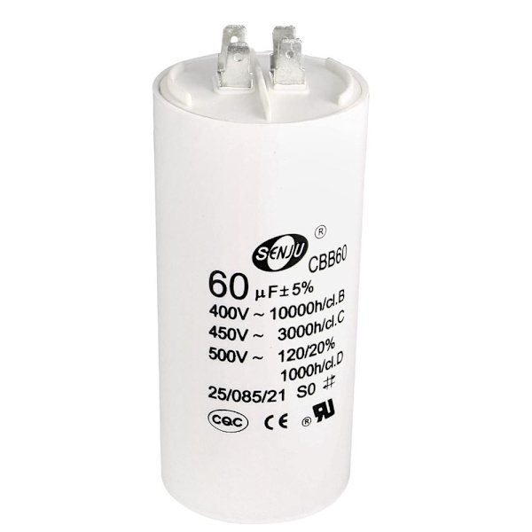 CBB60 Run Capacitor 60uF 450V AC dubbelinsats