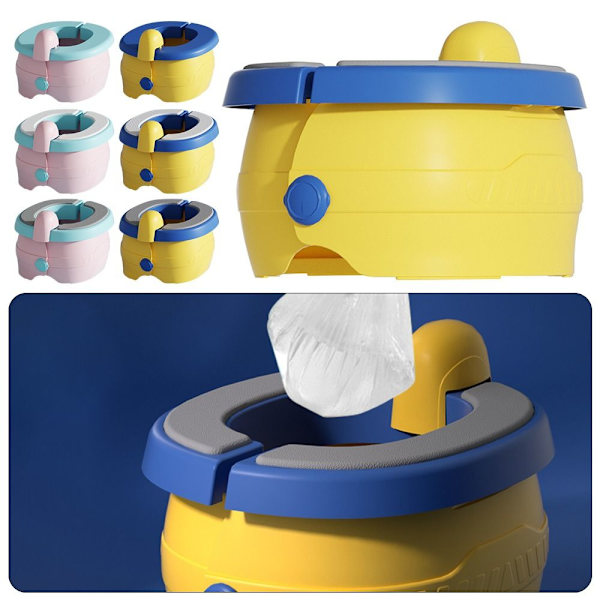Baby lasten potta Taitettava lasten potta KELTAINEN PVC MATTO Yellow PVC Mat-PVC Mat