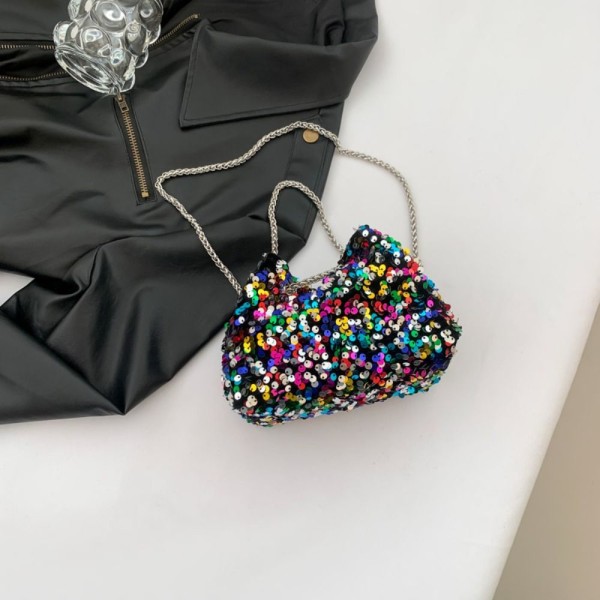 Sequin Bucket Bag Crossbody Olkalaukut VIHREÄ green