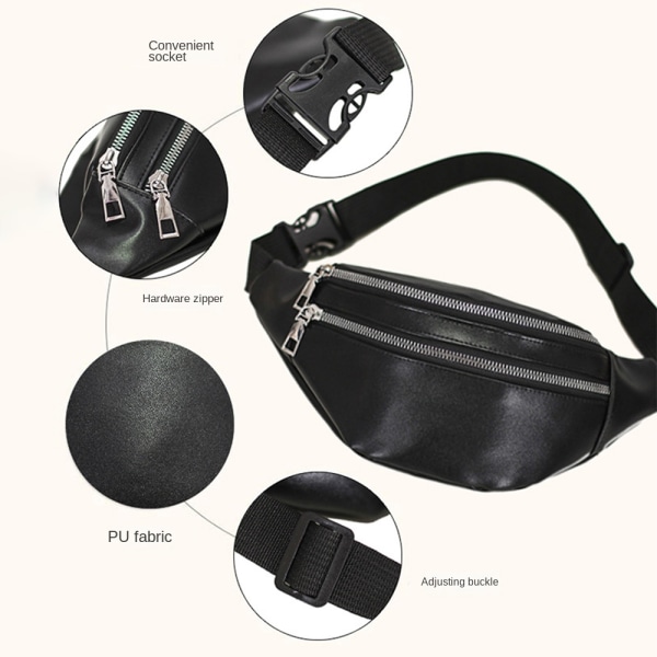 Midjeväska Fanny Pack SVART Black