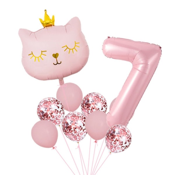 10 stk/sæt Fødselsdag tal balloner Jumbo nummer ballon 4 4 4