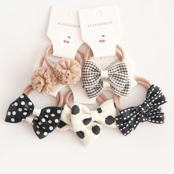 10 kpl elastinen kuminauha hiussolmiot Bowknot 2 2 2