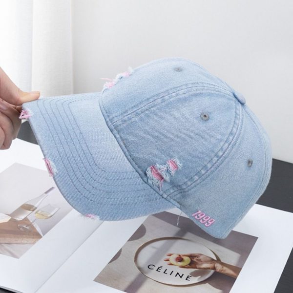 Muodikas Holes Cap Baseball cap PUNAINEN Red