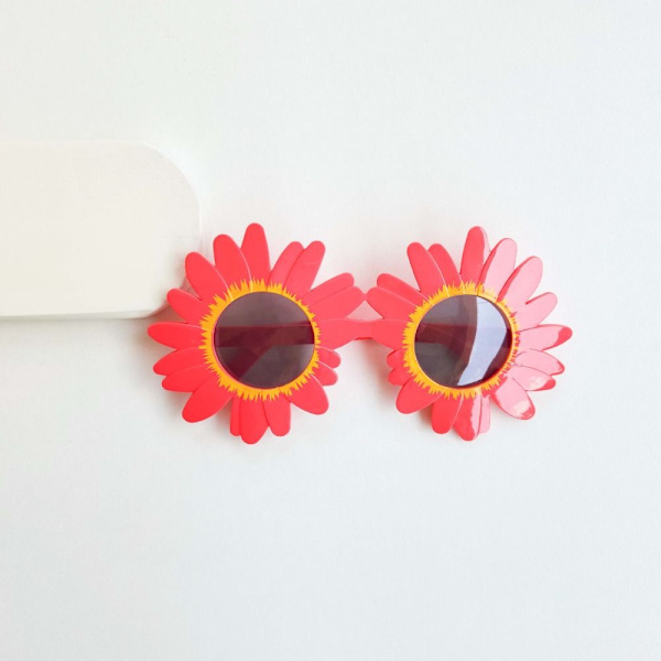 Blomglasögon Daisy Shades RÖDA GRÅ LINSER GRÅ LINS red Gray lenses-Gray lenses